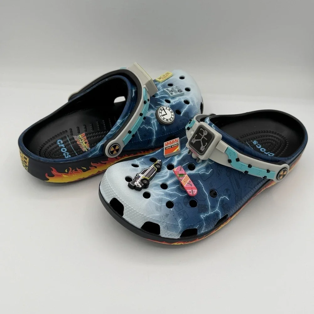 Crocs x Back To The Future Classic Clog - Size Men's 7 /‎ Women's 9 Delorean New
